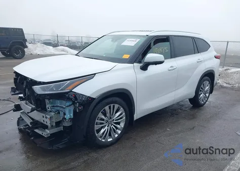2023 Toyota Highlander Platinum from USA, damaged, VIN 5TDKDRBH7PS524449